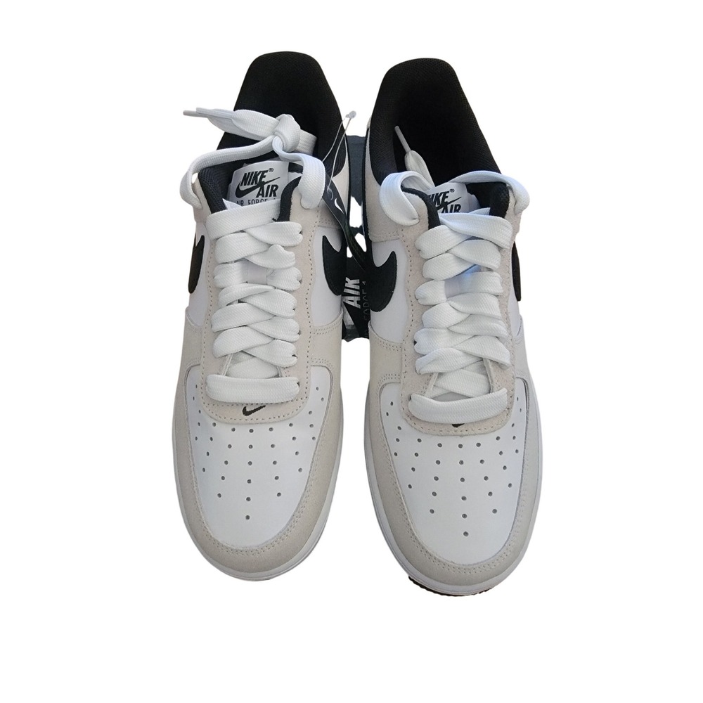 Nike Air Force 1 07 LV8 White Black Light Bone‎ Sneakers IB6388-100 Mens 8.5-W10